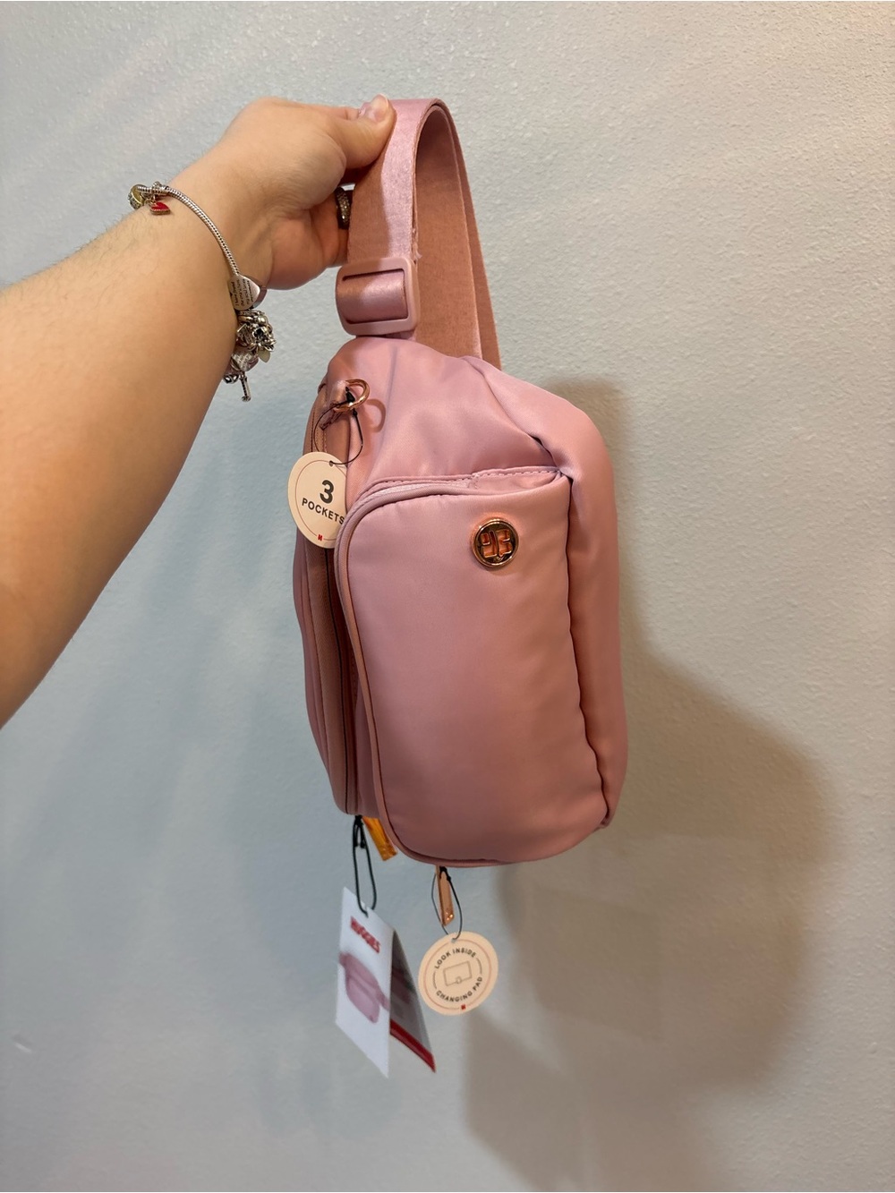 Pink Crossbody Baby Bag Sling - Unbranded